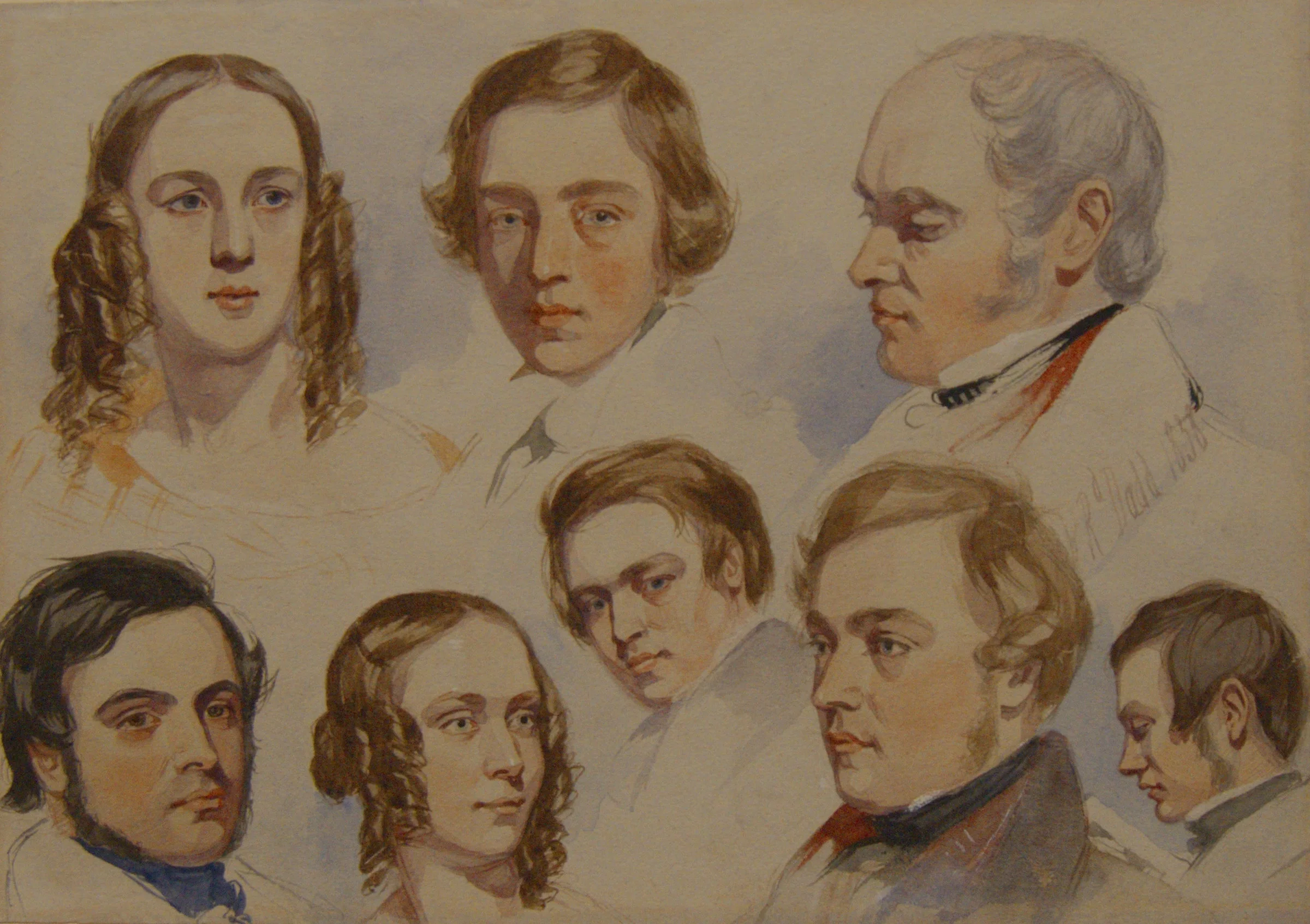 Family Portrait; Middle: Richard, Top right: Robert, his father