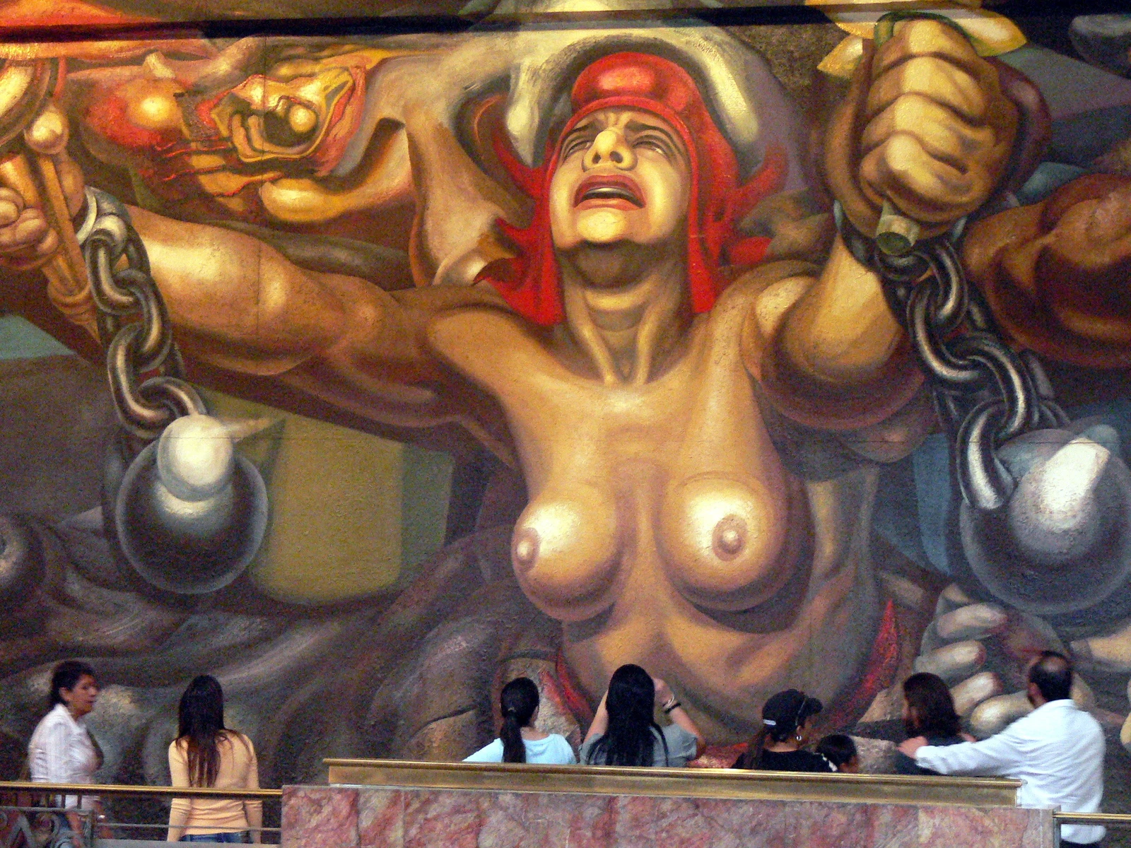 New Democracy, mural by David Alfaro Siqueiros