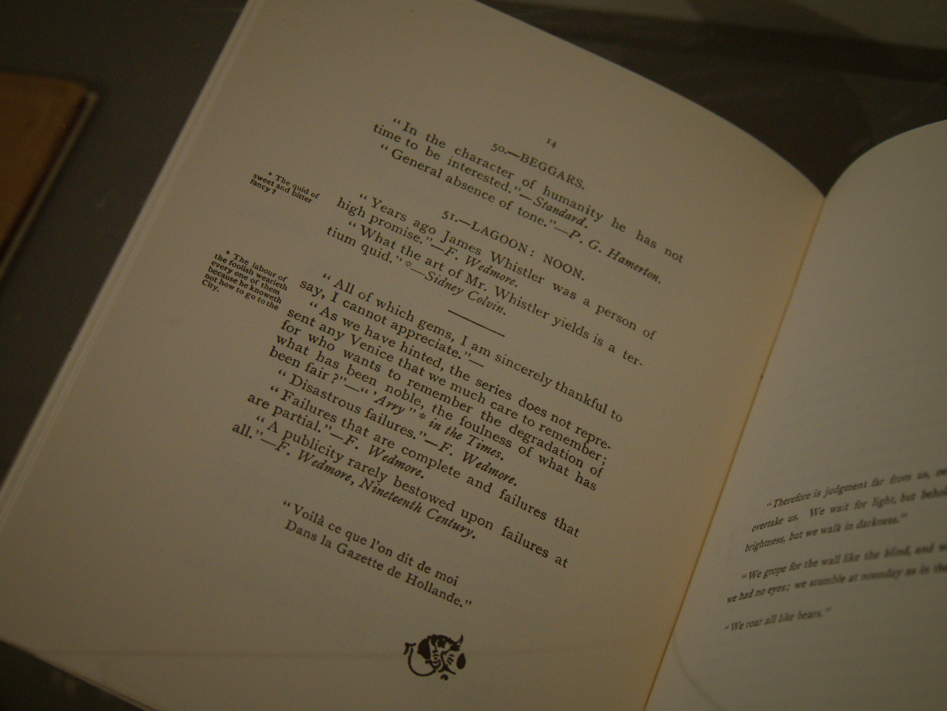 Open notebook from the exhibition