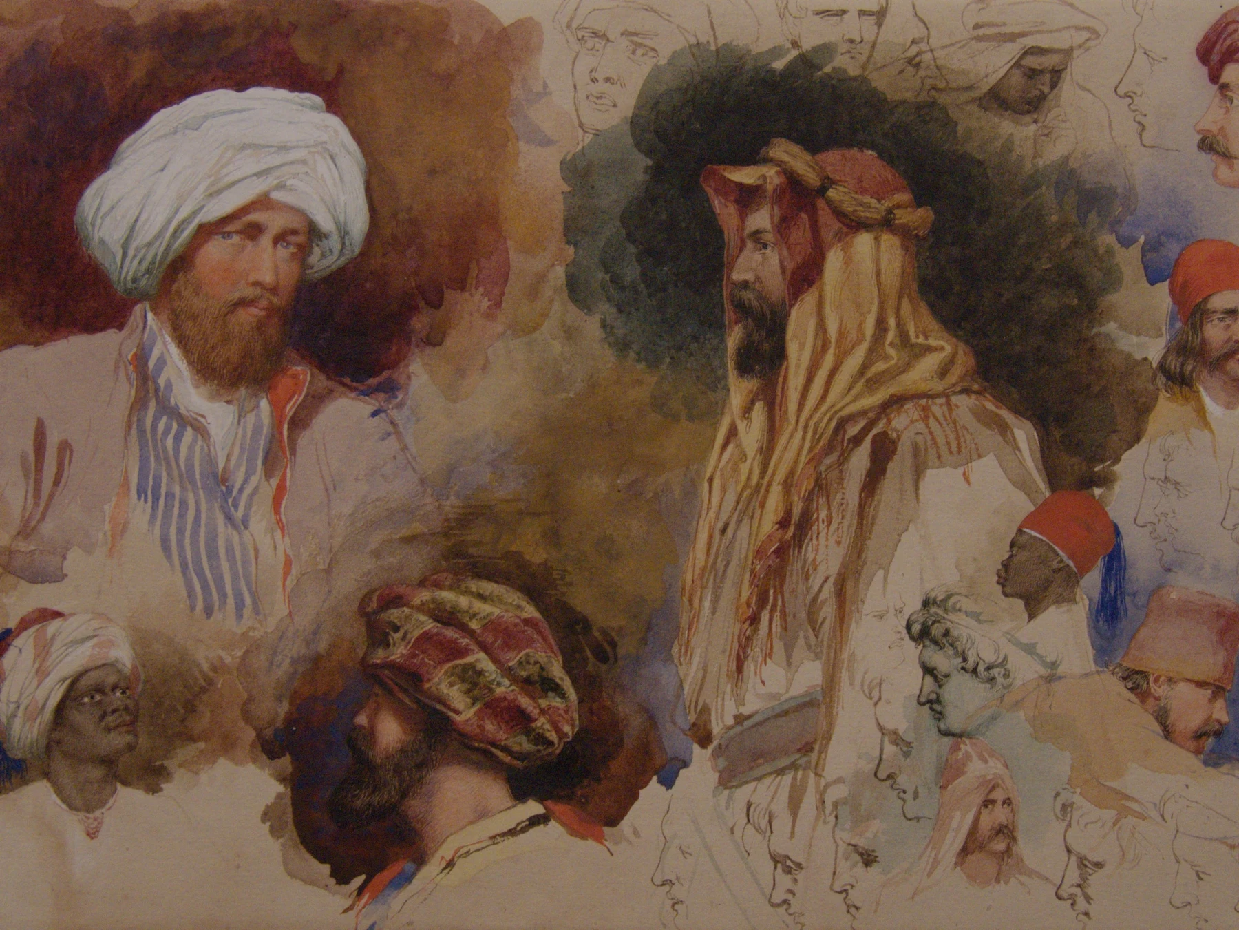 Figures and scenery from Dadd’s travels in the Eastern Mediterranean