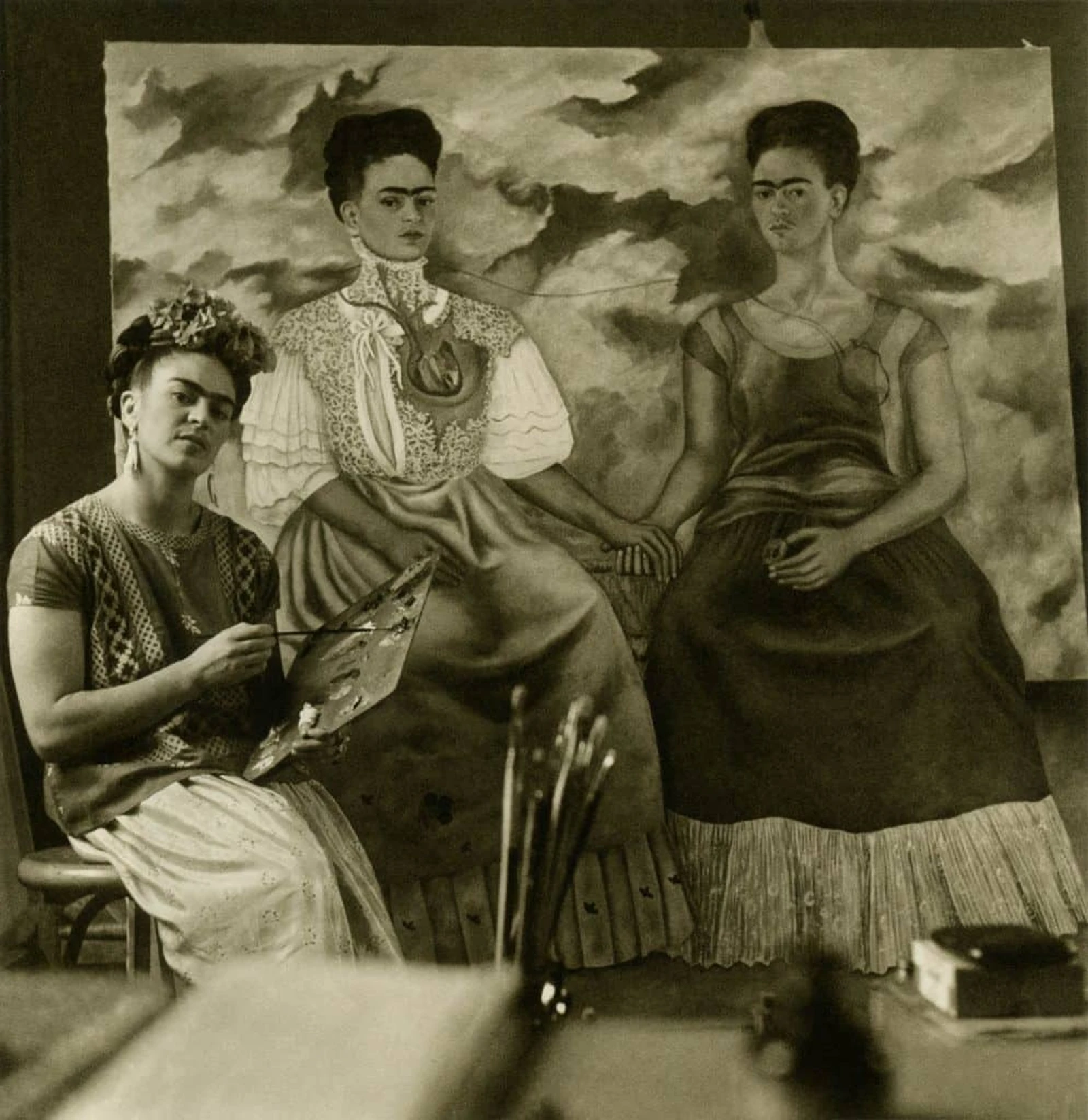 Detail of The Two Fridas